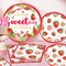 239pcs Strawberry Baby Shower Decorations for Sweet Girl (Red Pink and Gold)